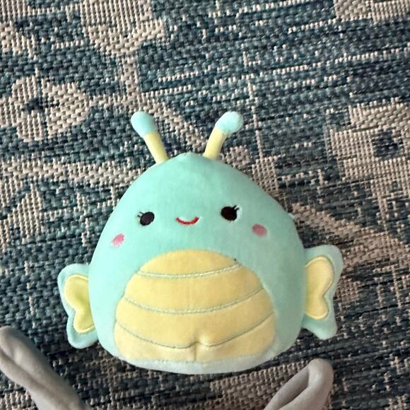 Squishmallows 5” Blake Bunny & Aqua Bug Plush Lot – Kellytoy – NWT HTF - Picture 3 of 5